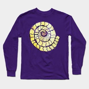 Intersex Pride Ammonite Crystal Long Sleeve T-Shirt